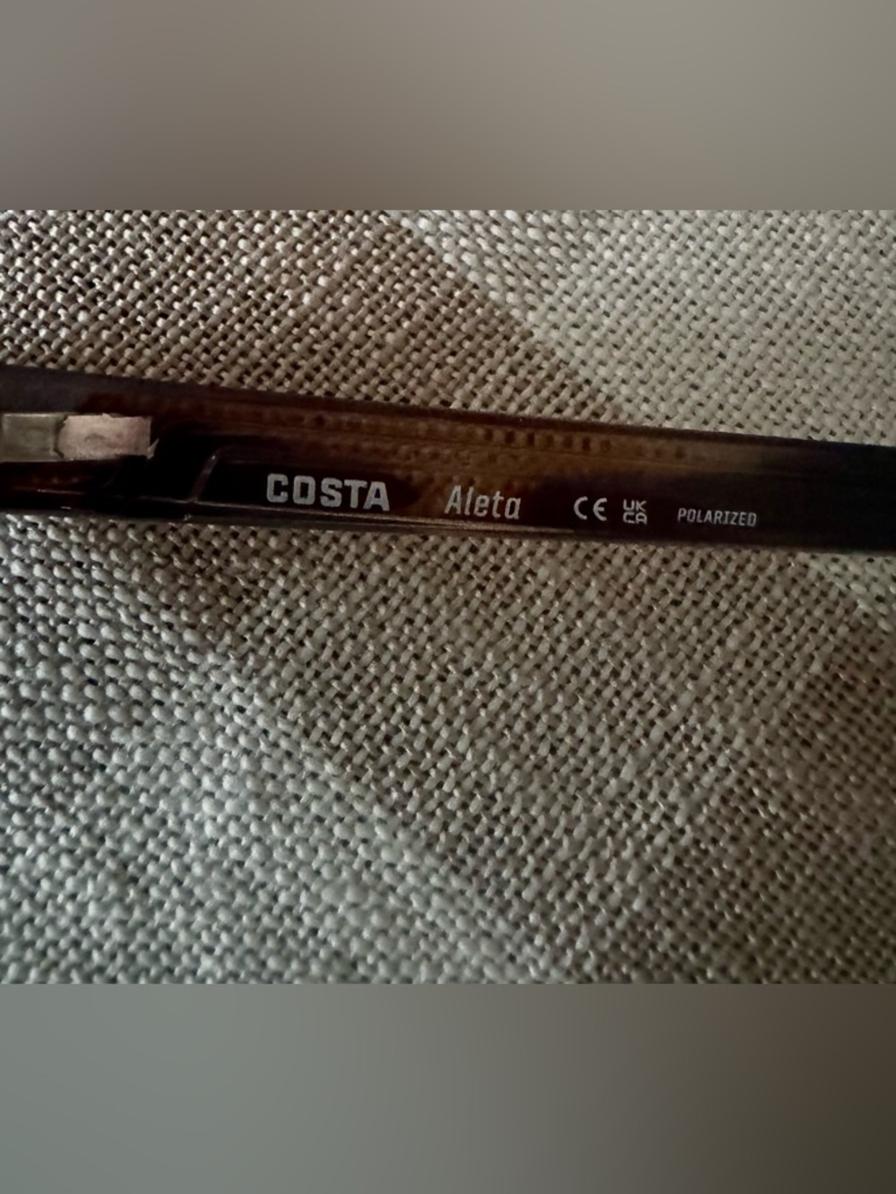 Costa Aleta Sunglasses - Tortoiseshell Frame with Blue polarized lenses. - Picture 3 of 11